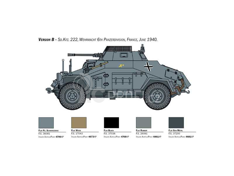 Italeri Sd. Kfz. 222-223 (1:56)