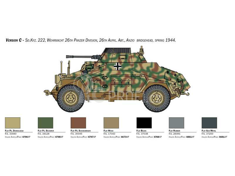 Italeri Sd. Kfz. 222-223 (1:56)