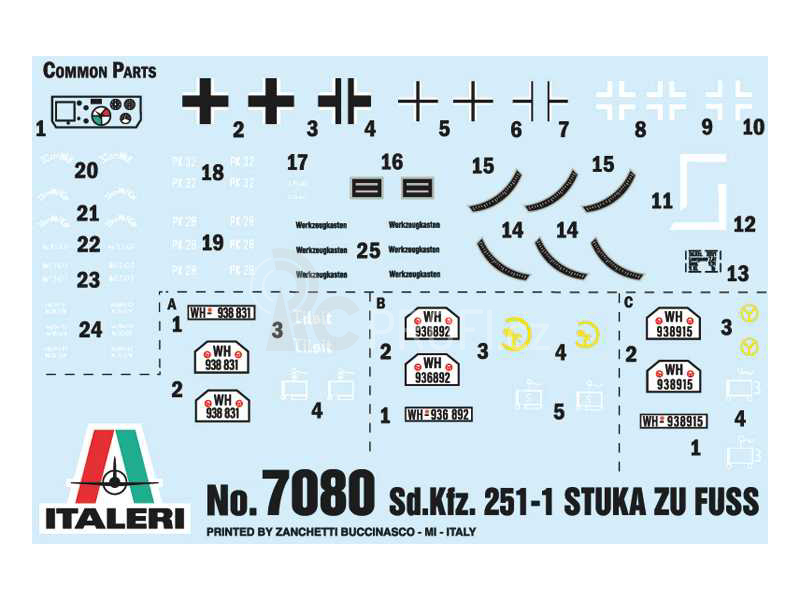 Italeri Sd. Kfz. 251/1 Wurfrahmen Stuka zu Fuss (1:72)