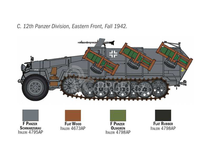 Italeri Sd. Kfz. 251/1 Wurfrahmen Stuka zu Fuss (1:72)