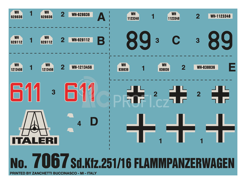 Italeri Sd.Kfz.251/16 Flammpanzerwagen (1:72)