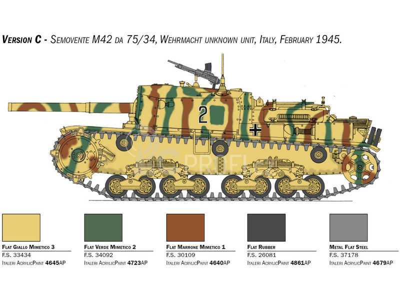 Italeri Semovente M42 da 75/34 (1:35)