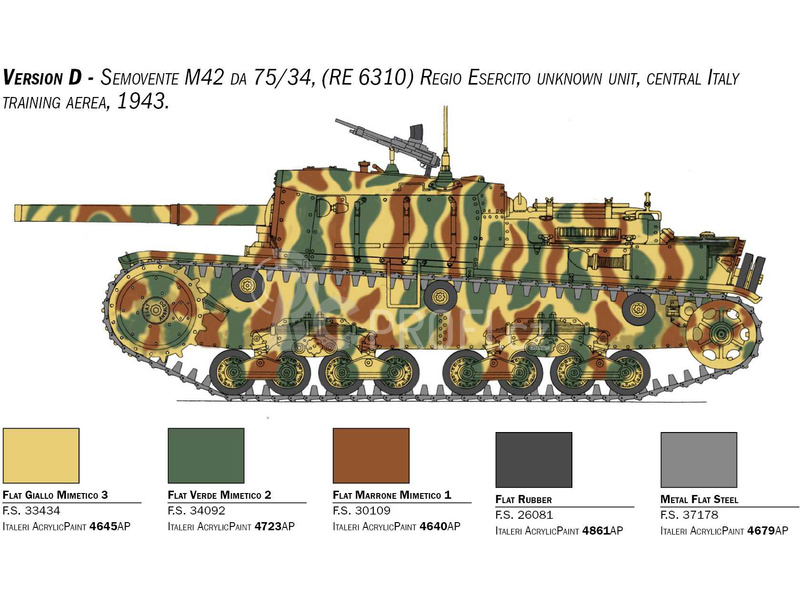 Italeri Semovente M42 da 75/34 (1:35)