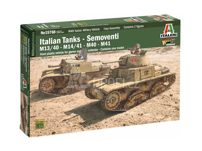 Italeri Semoventi M13/40, M14/41, M40 a M41 (1:56)