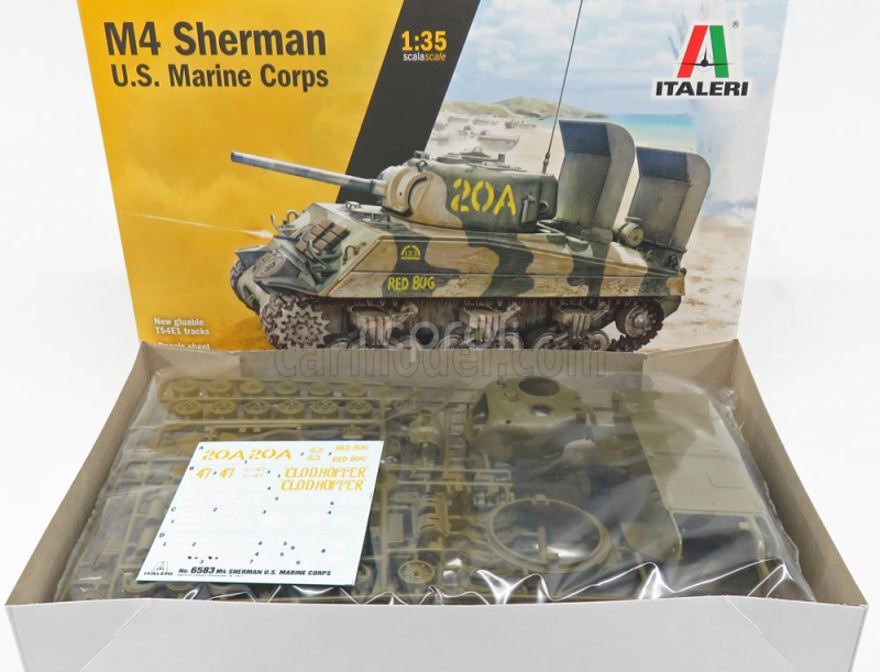Italeri Sherman M4 Tank U.s.a. Marine Corps 1942 1:35 /
