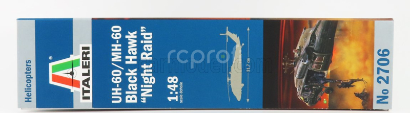 Italeri Sikorsky Uh-60 - Mh-60 Black Hawk Night Raid Helicopter Military 1979 1:48 /