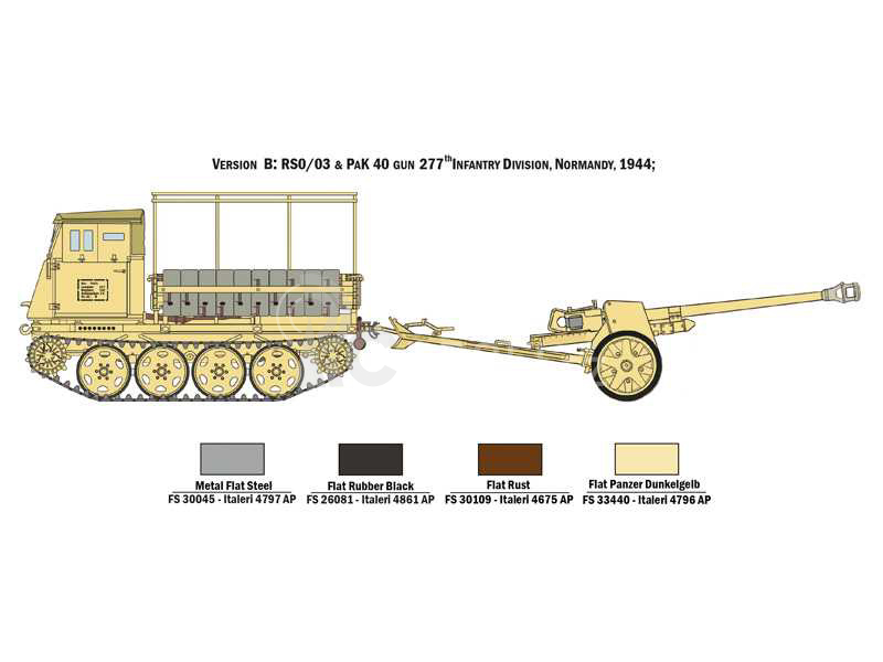Italeri Steyr RSO/03 s kanónem PAK 40 (1:35)