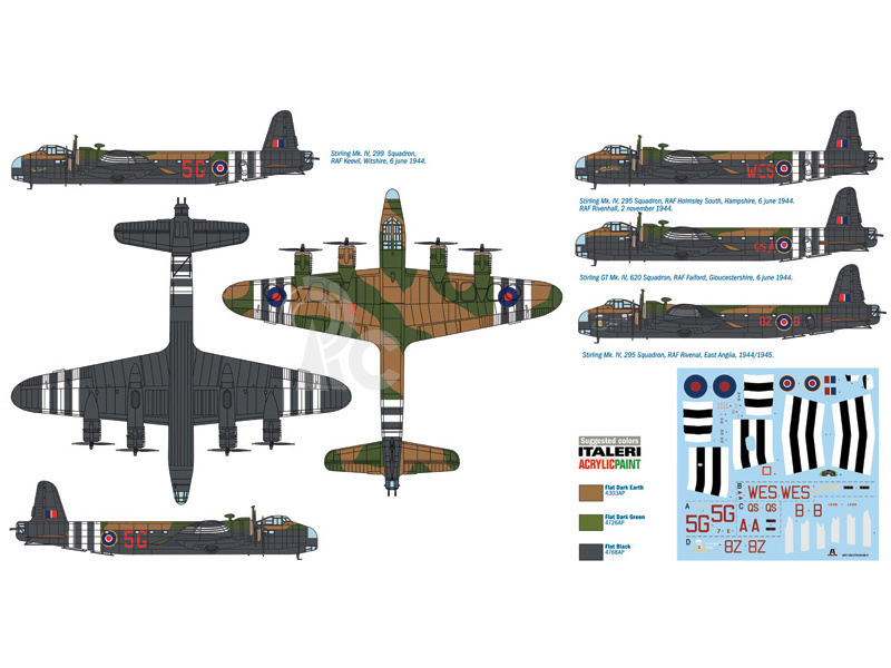 Italeri Stirling MK.IV glidertug / par.transp. (1:72)