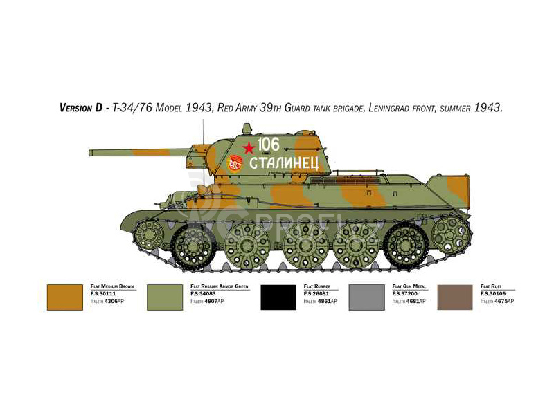 Italeri T-34/76 Mod. 43 (1:35)