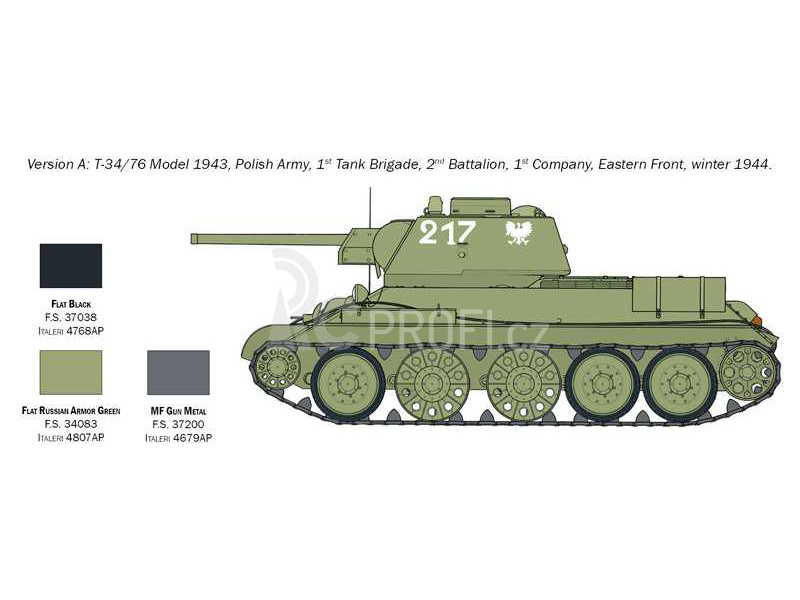 Italeri T-34/76 Model 1943 (1:72)
