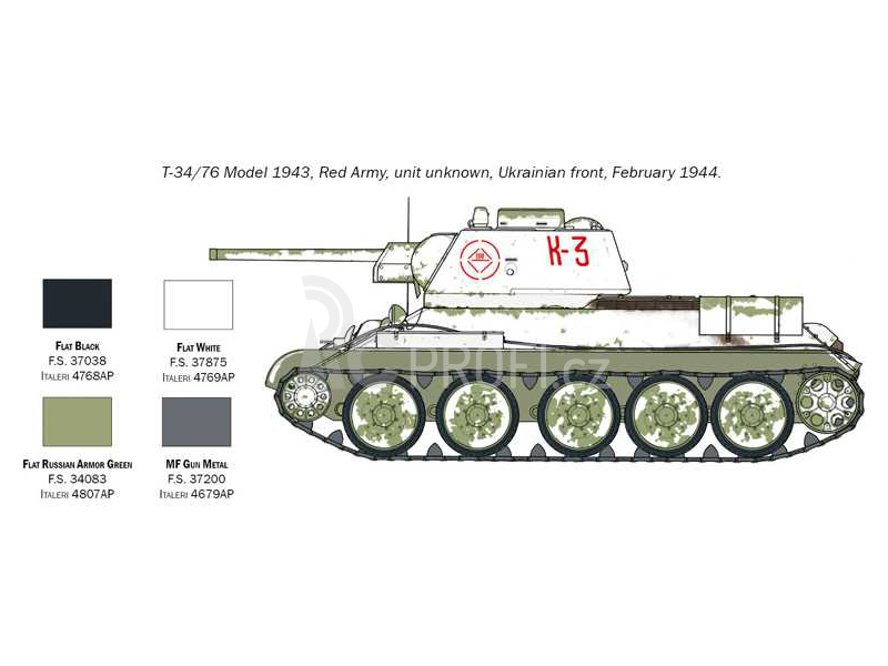 Italeri T-34/76 Model 1943 (1:72)