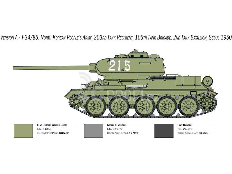 Italeri T-34/85 Korean War (1:35)