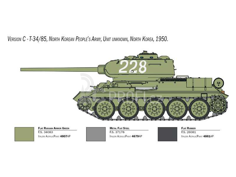 Italeri T-34/85 Korean War (1:35)