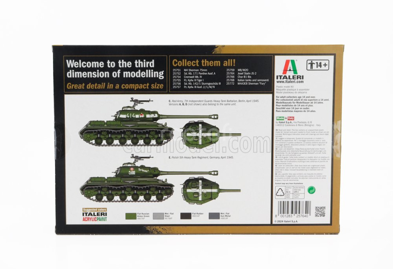 Italeri Tank Js-2 Josif Stalin Military 1945 1:56 /