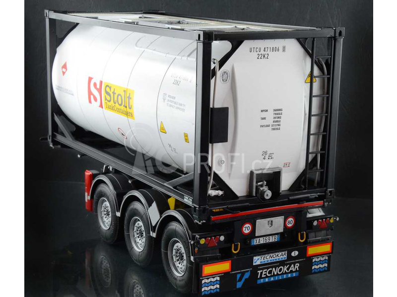 Italeri Tecnocar Trailer s 20 stopou cisternou (1:24)