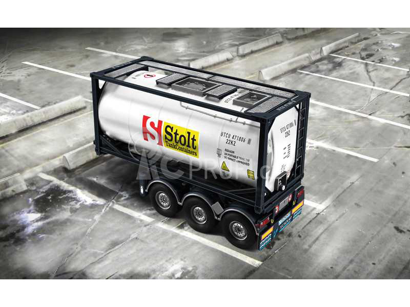 Italeri Tecnocar Trailer s 20 stopou cisternou (1:24)