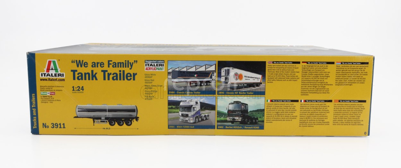 Italeri Trailer Tank Trailer For Truck - We Are Familiy - Trasporto Latte 1:24 /