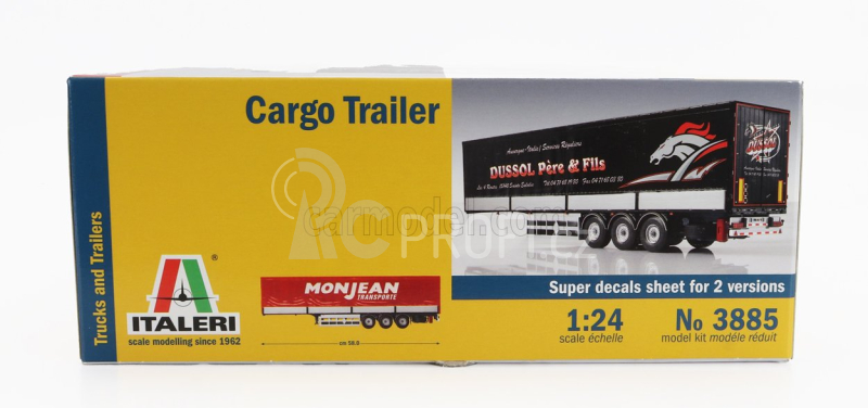 Italeri Trailer Trailer For Truck - Rimorchio Telonato 1:24 /
