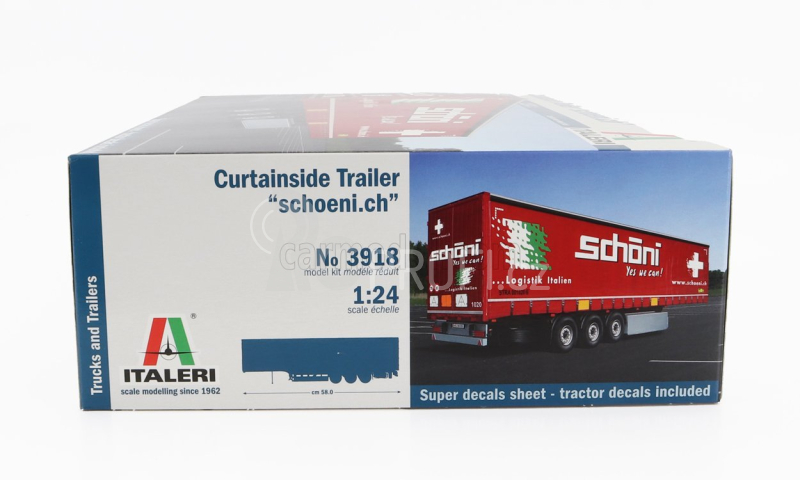 Italeri Trailer Trailer For Truck - Rimorchio Telonato - Choeni.ch Transports 1:24 /