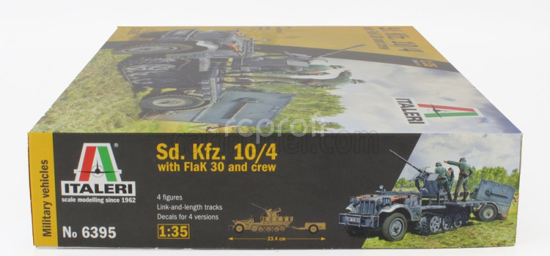Italeri Truck Sd.kfz. 10/4 With Flak 30 And Crew Military 1945 1:35 /
