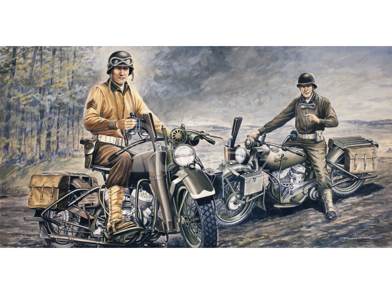 Italeri U.S. MOTORCYCLES WW2 (1:35)