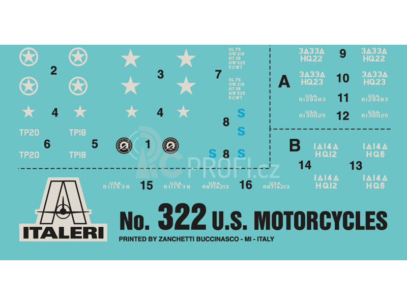 Italeri U.S. MOTORCYCLES WW2 (1:35)