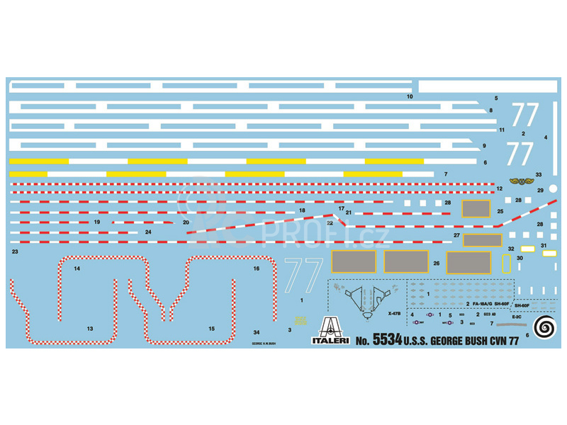 Italeri U.S.S. GEORGE H.W.BUSH CVN 77 (1:720)