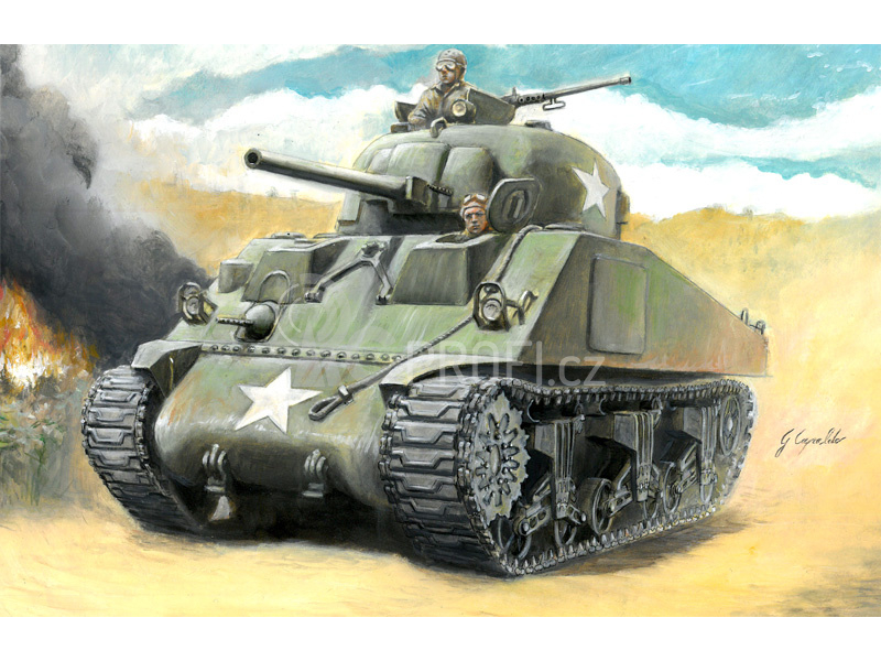 Italeri Wargames - M4 Sherman 75mm (1:56)