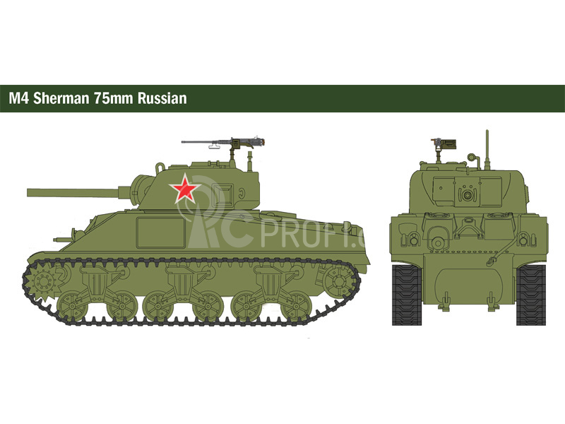 Italeri Wargames - M4 Sherman 75mm (1:56)