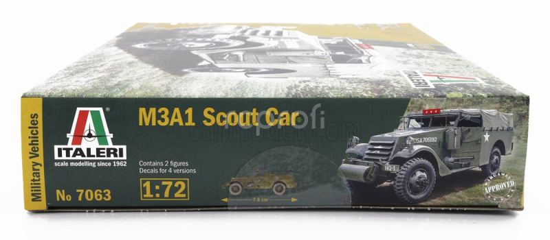 Italeri White motor company M3a1 Scout Car U.s Tank Military 1944 1:72 /