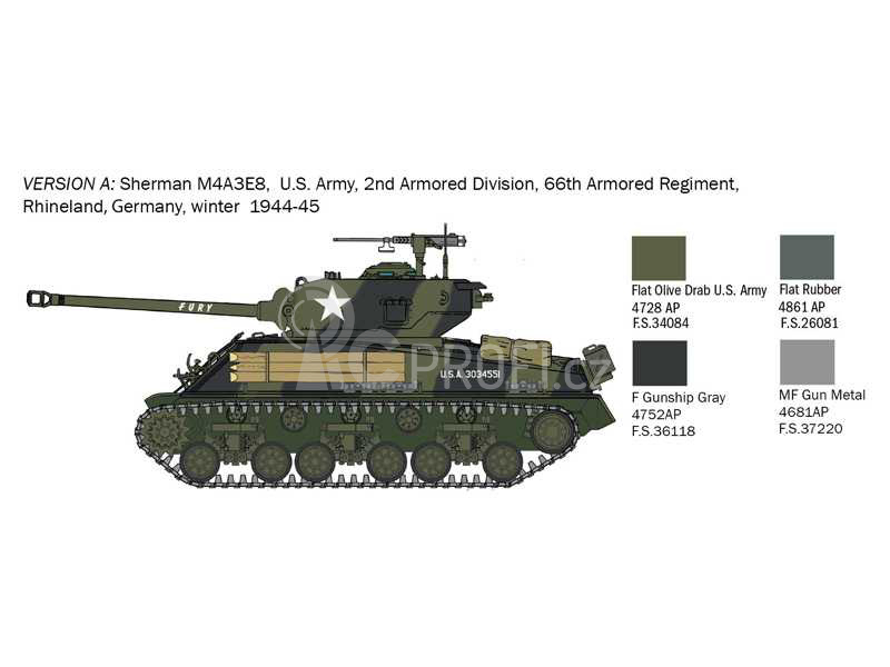 Itateri M4A3E8 Sherman Fury (1:56)