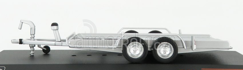 Ixo-models Accessories Carrello Trasporto Auto - Car Transporter Trailer Silver Wheels - Car Not Included 1:43 Stříbrná Černá