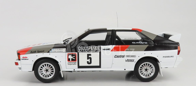 Ixo-models Audi Quattro N 5 Rally 1000 Lakes 1982 S.Blomqvist - B.Cederberg 1:18