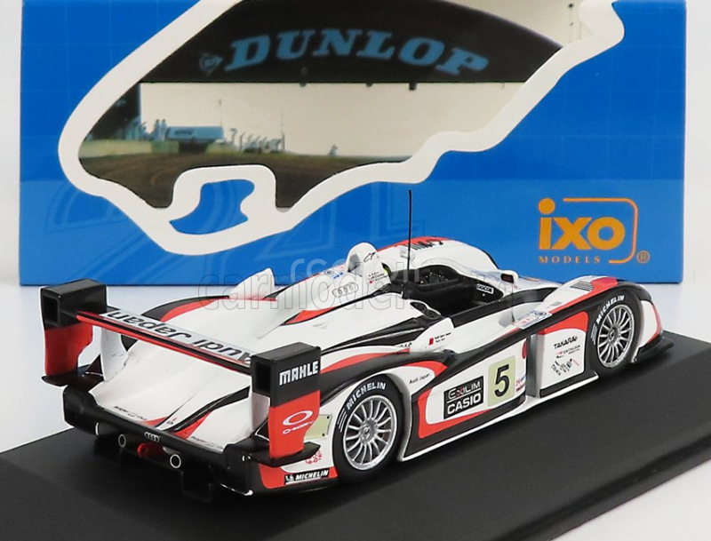 Ixo-models Audi R8 3.6l Turbo V8 Team Goh Audi Sport Japan N 5 Winner 24h Le Mans 2004 T.kristensen - S.ara - R.capello 1:43 Bílá Červená