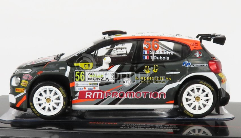 Ixo-models Citroen C3 R5 N 56 Rally Aci Monza 2020 S.Lefebvre - T.Dubois 1:43