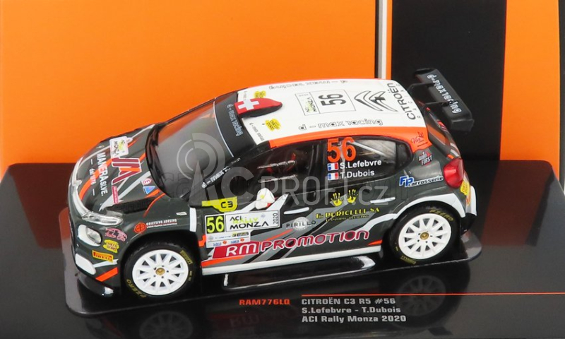 Ixo-models Citroen C3 R5 N 56 Rally Aci Monza 2020 S.Lefebvre - T.Dubois 1:43