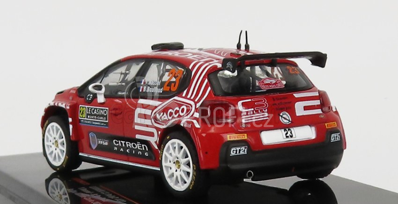 Ixo-models Citroen C3 Rally2 N 23 Rally Montecarlo 2022 1:43, červená