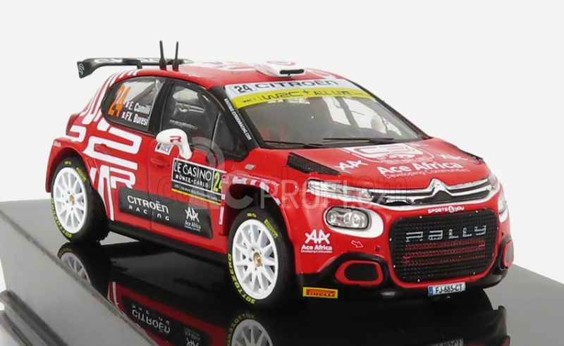 Ixo-models Citroen C3 Rally2 N 24 Rally Montecarlo 2021 1:43, červená