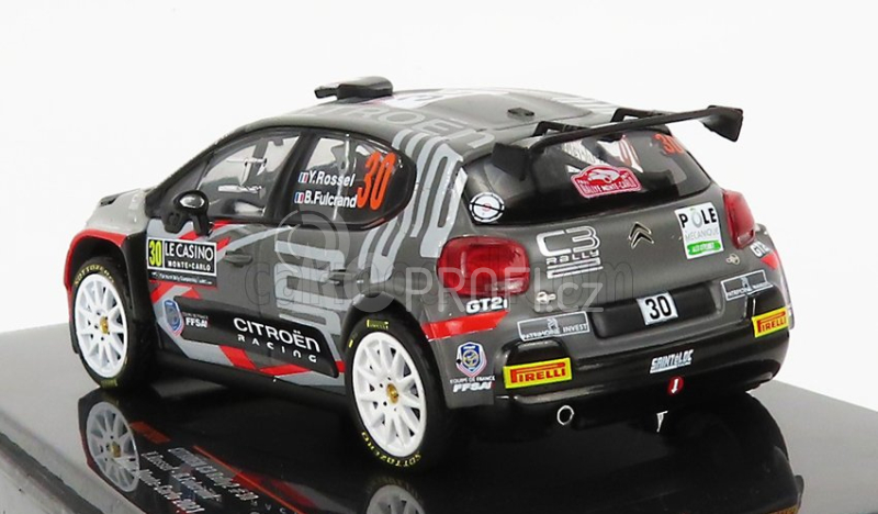 Ixo-models Citroen C3 Rally2 N 30 Rally Montecarlo 2021 1:43, stříbrná