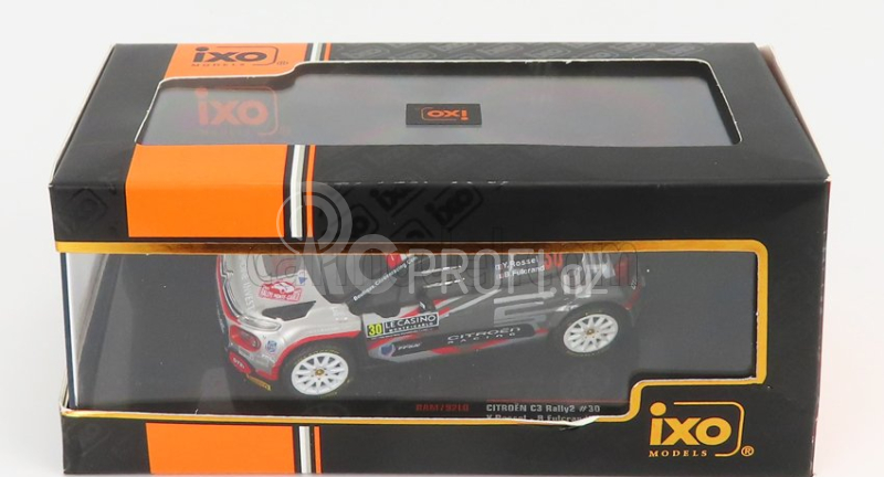 Ixo-models Citroen C3 Rally2 N 30 Rally Montecarlo 2021 1:43, stříbrná