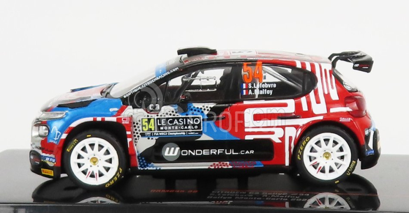 Ixo-models Citroen C3 Rally2 N 54 Rally Montecarlo 2022 S.Lefebvre - A.Malfoy 1:43