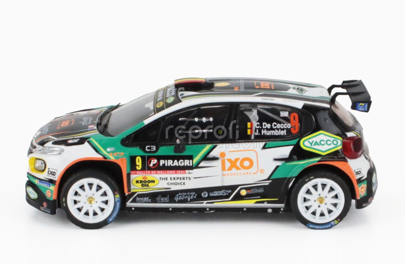 Ixo-models Citroen C3 Rally2 Team Ecurie Hesbaye N 9 Rally Wallonien 2024 Cedric De Cecco - Jerome Humblet 1:43 Různé