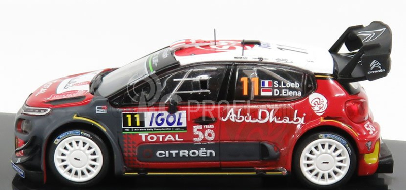 Ixo-models Citroen C3 Wrc Abu Dhabi N 11 Rally Tour De Corse 2018 1:43