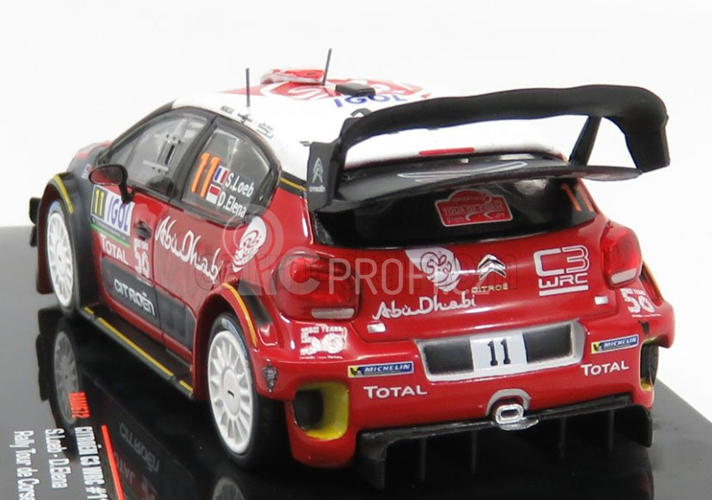 Ixo-models Citroen C3 Wrc Abu Dhabi N 11 Rally Tour De Corse 2018 1:43