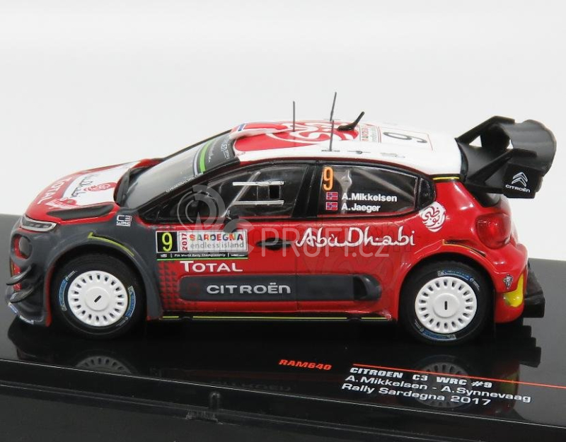 Ixo-models Citroen C3 Wrc Abu Dhabi N 9 Rally Sardegna 2017 1:43