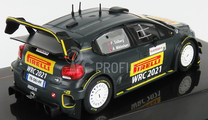 Ixo-models Citroen C3 Wrc N 20 Rally Sardegna Italy 2020 1:43, černá