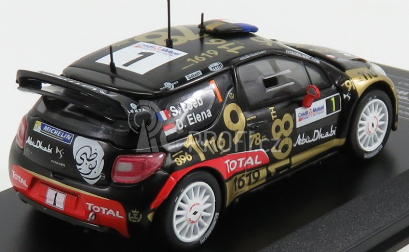 Ixo-models Citroen Citroen Ds3 Abu Dhabi Wrc N 1 Rally France 2013 1:43, černá