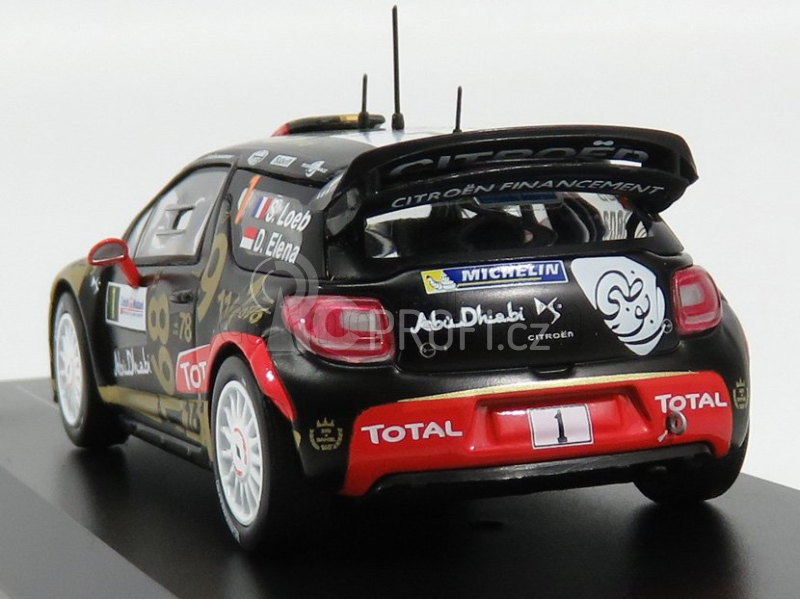 Ixo-models Citroen Citroen Ds3 Abu Dhabi Wrc N 1 Rally France 2013 1:43, černá