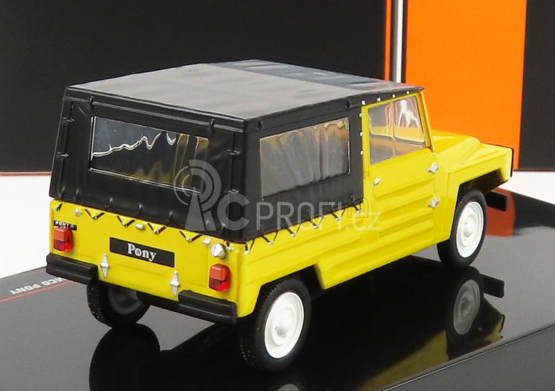 Ixo-models Citroen Namco Pony Cabriolet Closed 1975 1:43 Žlutá Černá
