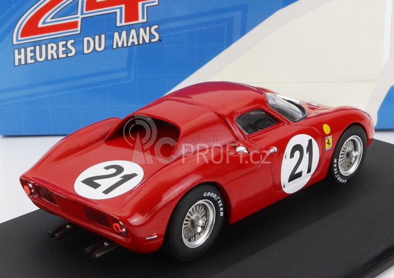 Ixo-models Ferrari 250lm 3.3l V12 Ch. N5893 Team N.a.r.t. N 21 1:43, červená